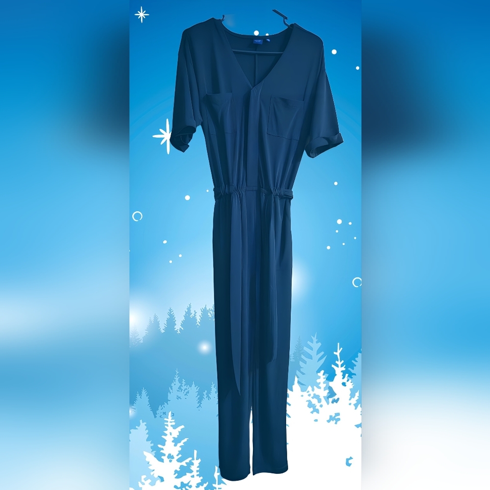 Kaari Blue Navy Blue Jumpsuit